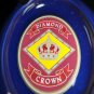 Diamond Crown Large Size Ceramic Ashtray & Humidor Combo NIB