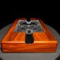 Diamond Crown Wood with removable glass Ashtray NIB
