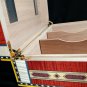 Elie Bleu Alba Red Sycamore Humidor 110 count Handmade in France NIB