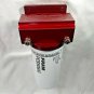 Marine Machine Billet Aluminum Powder Coated Red Fuel Filter Water Separator