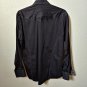 Envy Couture Slim Fit Black Long Sleeve Button Down Casual Shirt Size Medium