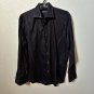 Envy Couture Slim Fit Black Long Sleeve Button Down Casual Shirt Size Medium