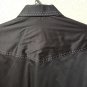 Envy Couture Slim Fit Black Long Sleeve Button Down Casual Shirt Size Medium