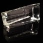 Dunhill Crystal Ashtray in original wood case. Has chip on bottom edge
