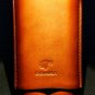 Twin Cigar Carrying Case in Brown Leather NIB