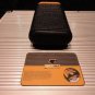 Black & Gold Leather with wood holders for cigars