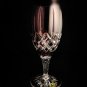 Ajka Arabella Amythyst Purple Cut To Clear Crystal Iced Tea Glasses Goblets 8â