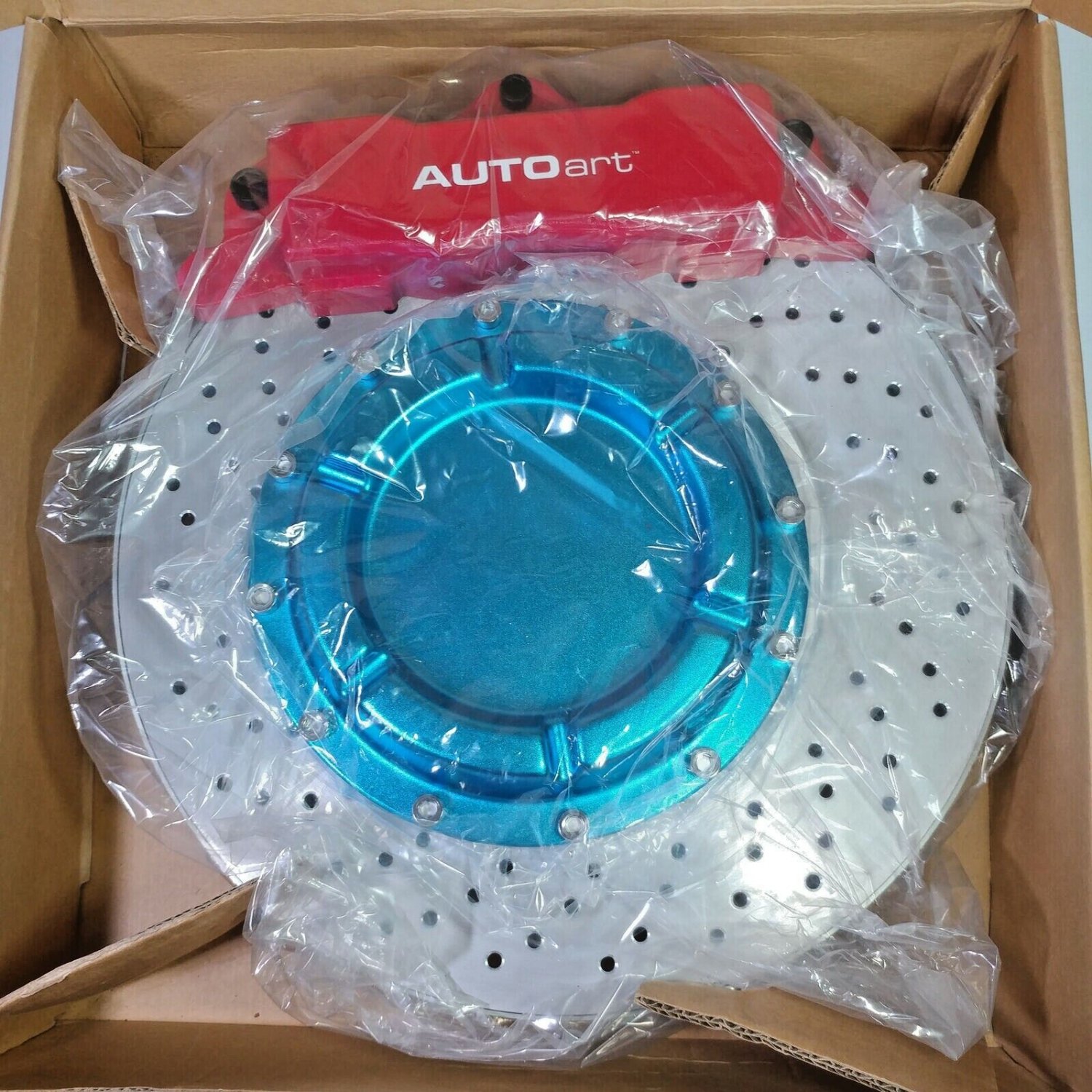 Auto Art Brake Disc Anodized Blue Ashtray with 13" Diameter NIB