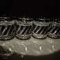 Fabergé Marie Louise Black Crystal Old Fashion Glasses Set Of 4 NIB
