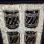 Fabergé Marie Louise Black Crystal Old Fashion Glasses Set Of 4 NIB