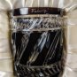 Fabergé Marie Louise Black Crystal Old Fashion Glasses Set Of 4 NIB