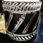 Fabergé Marie Louise Black Crystal Old Fashion Glasses Set Of 4 NIB