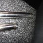 Cigar Travel Holder Stainless Steel with Gold plated bands 8.25" L