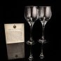 Faberge Bristol Clear Crystal Wine Goblets NIB