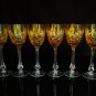 Faberge  Odessa Yellow Gold  Crystal Colored Glasses 8 3/8" Tall NIB