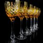 Faberge  Odessa Yellow Gold  Crystal Colored Glasses 8 3/8" Tall NIB