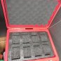 Red Invicta 8 Slot Diver Watch Impact Safe Box Padded Collection Storage Case