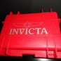Red Invicta 8 Slot Diver Watch Impact Safe Box Padded Collection Storage Case