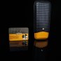 Yellow and Black Leather 3 Cigar Carrying Case NIB