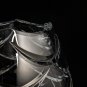 Faberge  Clear Crystal  Vase Measures 8 " H x 5" W x 5" D