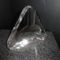 Heavy Crystal Clear Cigar Ashtray Measures 6.5"  NIB