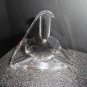 Heavy Crystal Clear Cigar Ashtray Measures 6.5"  NIB