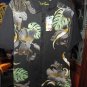 Robert Graham Shirt Mens M Medium Charcoal Black Botanical Odessy Floral Cotton