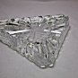 Heavy Clear Glass Cigar Ashtray Measures 7.5"