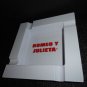 Romeo y Julieta Outdoors White Plastic Square 4-Finger Ashtray Measures 9.25" sq