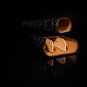 Brizard and Co. Cigar Case - Black Showband 3 Gordo Caiman Alligator Gordo Case