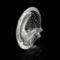 Lalique Koi Fish Crystal Ashtray Signed Authentic 6" Diameter