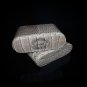 Beige Leather Travel 8 Cigar Case La Gloria Cubana Adjustable Length. Beige
