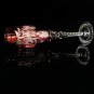 Ajka Marsala Ruby Red Crystal Champagne Flute 9" Tall