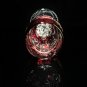 Ajka Marsala Ruby Red Crystal Champagne Flute 9" Tall