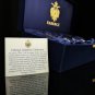 Faberge Shot Glasses Clear Crystal NIB