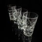 Faberge Shot Glasses Clear Crystal NIB
