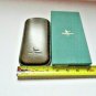 Pheasant Leather Eyeglass Carrying Case Xtra Wide Green 3.25" x 6.5" NIB