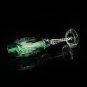 Ajka Marsala Emerald Green Crystal Champagne Flute 9" Tall