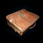 Brown Leather Briefcase Measures 16" L x 12" H x 3.5" W