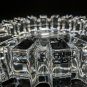Large Size  Glass Sprocket  Ashtray Measures 7" diameter by 1.75" H