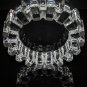 Large Size  Glass Sprocket  Ashtray Measures 7" diameter by 1.75" H