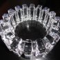 Heavy Glass Sprocket Ashtray Measures 7" Diameter by 2.5" H with blems # 9133