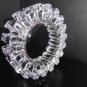 Heavy Glass Sprocket Ashtray Measures 7" Diameter by 2.5" H with blems # 9133