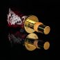 Faberge Gold Plated Ruby Red Crystal Bottle Stopper