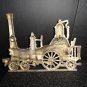Brass Train Sculpture Wall Art Measures 11.25" L x 8.5" H X .50" Thick