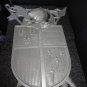 Medieval Knight Coat of Arms Shield Wall Plaque  Measures 19" Tall by 14" W