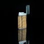 Brizard and co Sottile pocket lighter in Tineo & Green Leather ( EMPTY-NO GAS )