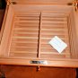Brizard Airflow Humidor in Racing Orange Leather Measures 14" L x 12" W x 5" H