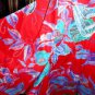 Robert Graham Rib Cage Floral Red Classic Fit Short Sleeve Size 2XL NWTS