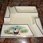 Bryon Beige and Gold Ceramic Cigar Ashtray Measures 8" Square NIB